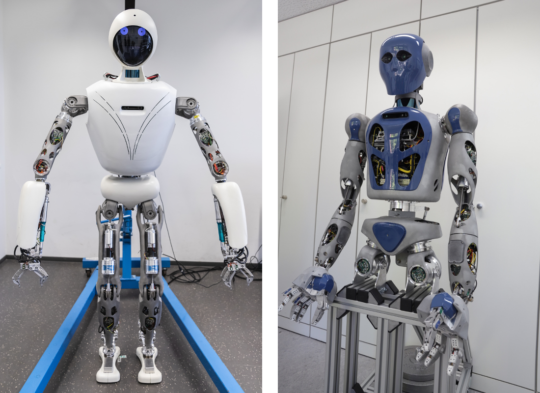 RH5 and RH5 Manus; Humanoid robots with series-parallel hybrid architecture.